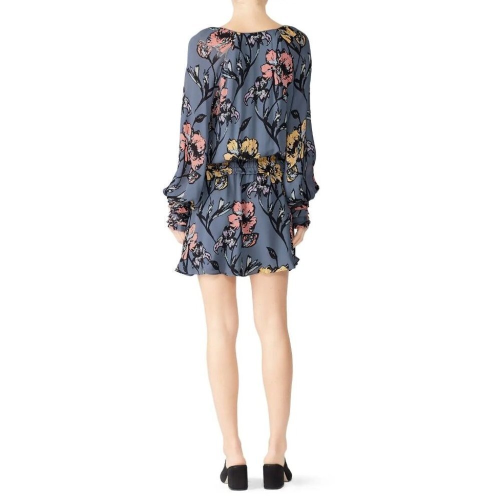 Ramy Brook Blue Floral Milene Dress $465 - Picture 4 of 10